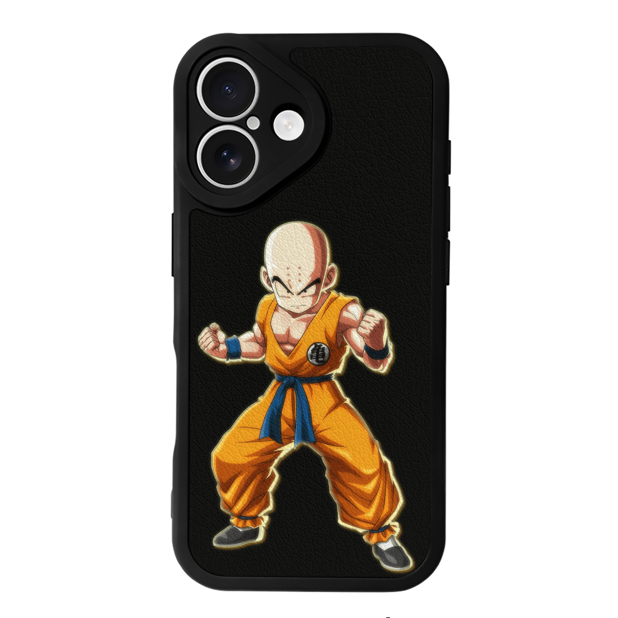 （画像用） ドラゴンボール クリリン DRAGON BALL krillin 【iPhone 16シリーズ対応】シリコンスマホケース（レザー調） 材質：シリコン